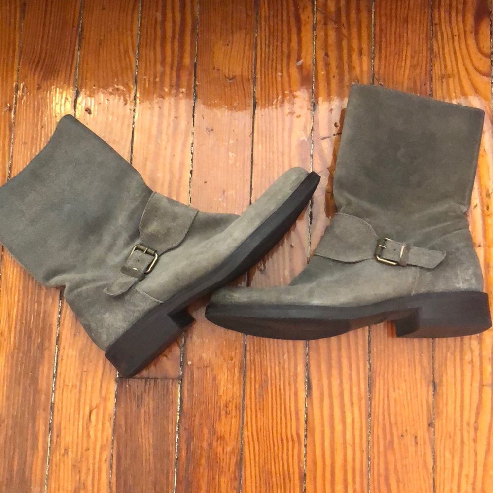 JCrew grey field boots